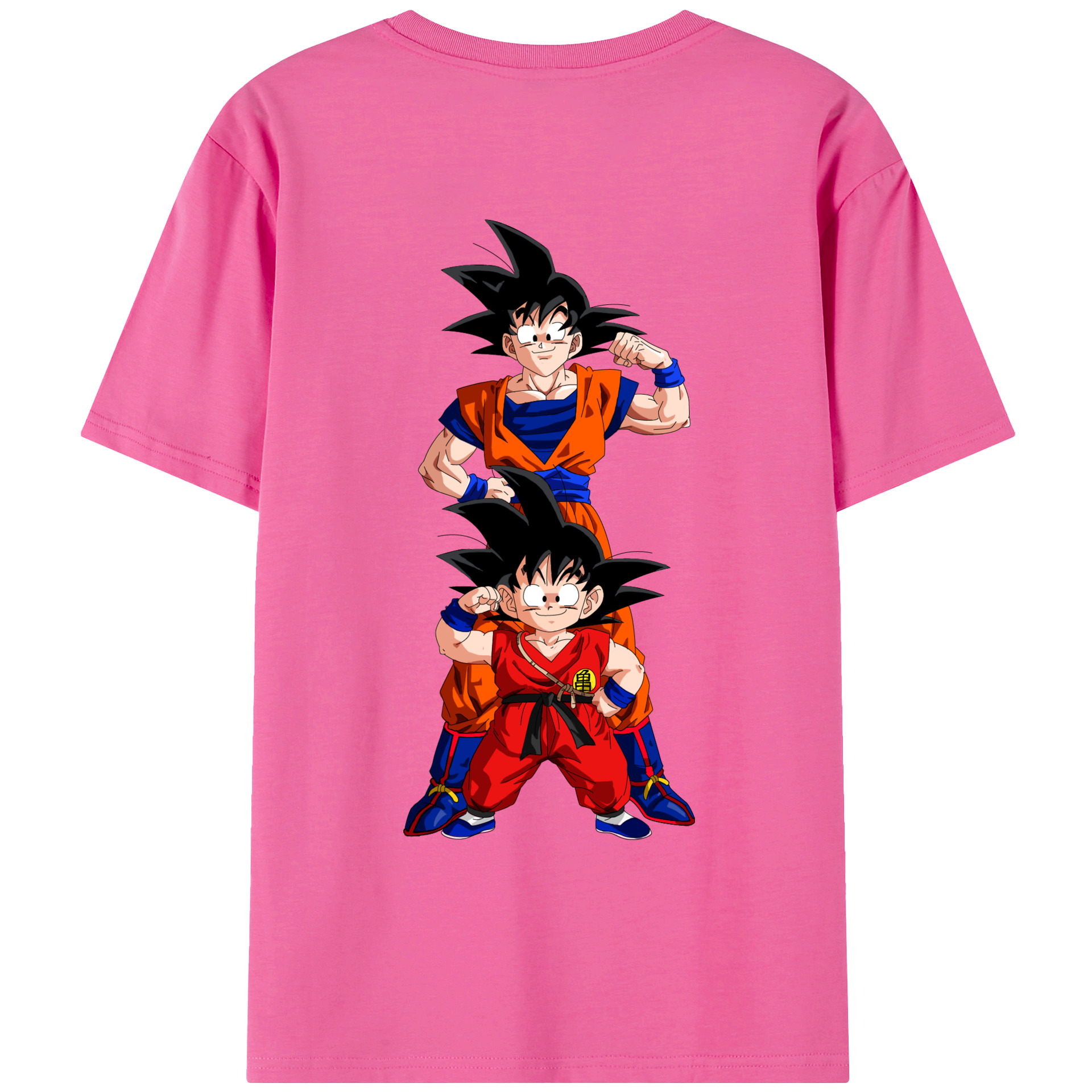 （画像用） ドラゴンボール 孫悟空（そん ごくう）Son Goku カカロット DRAGON BALL Kakarotto レディース半袖Tシャツ(バックプリント)